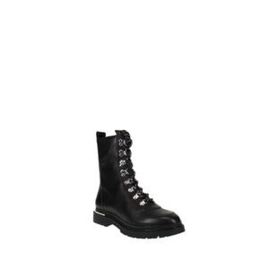 VIA SPIGA Womens Black 1/2" Platform Tavvi Block Heel Leather Hiking Boots 6 M